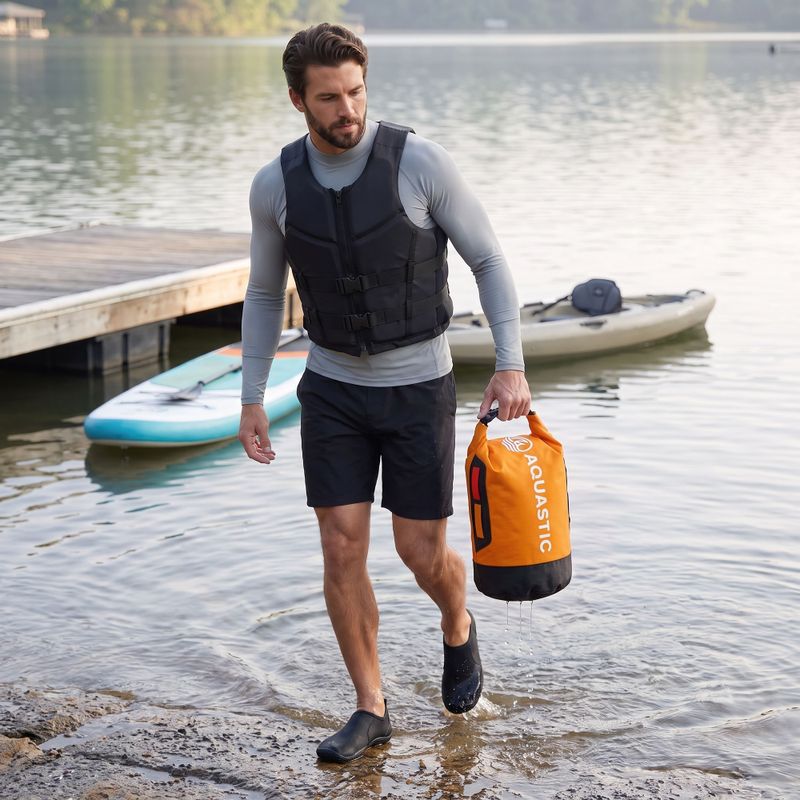 Wasserdichter Packsack AQUASTIC Dry Bag 8 l Nylon/TPU Orange 5
