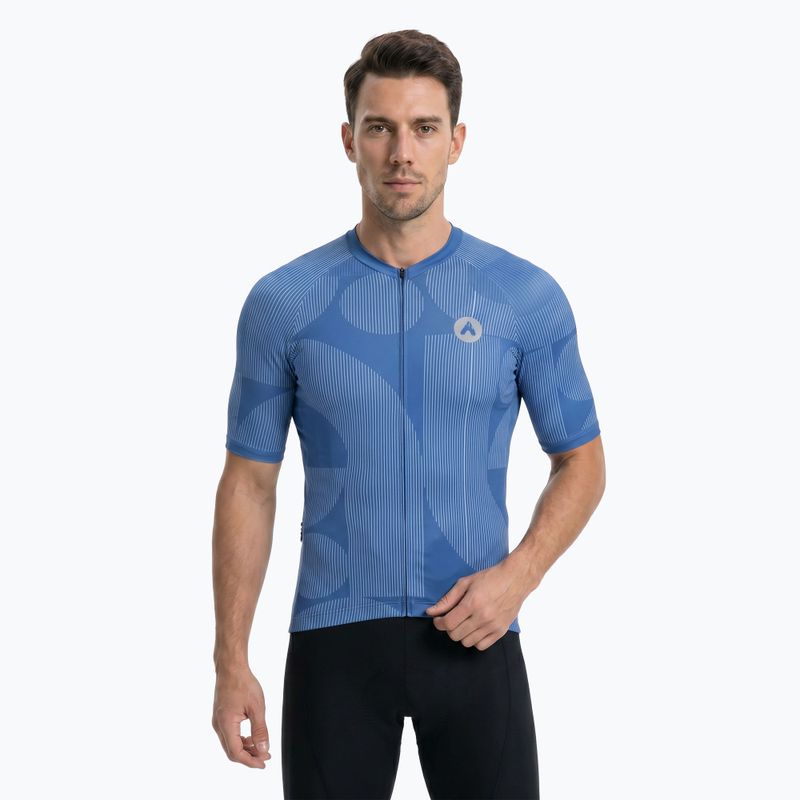 Herren-Fahrradtrikot ATTABO Vites navy blue