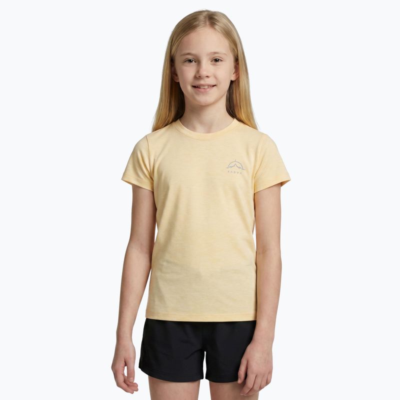Kinder-Trekking-T-Shirt KADVA Merivra merino peach