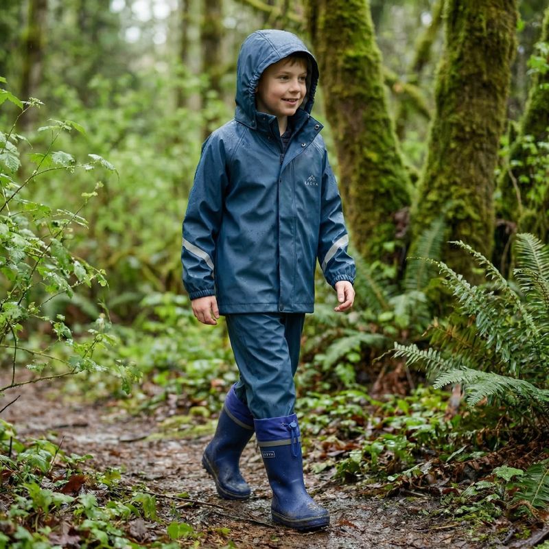 Kinder-Gummistiefel KADVA PuddleProof JR mit reflektierenden Elementen marineblau 3