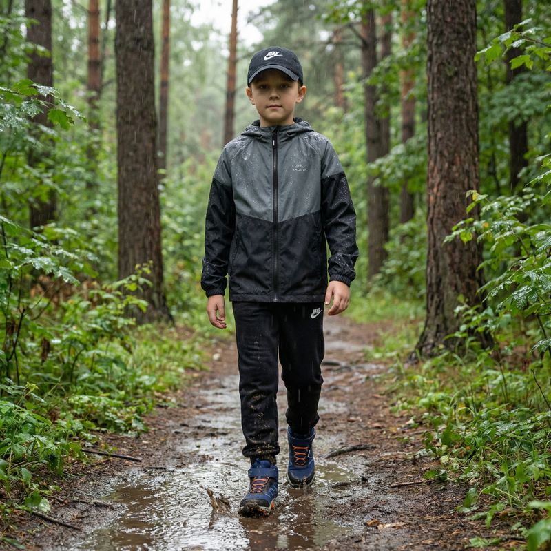 Kinder-Regenjacke KADVA Fory Jrb gray 19
