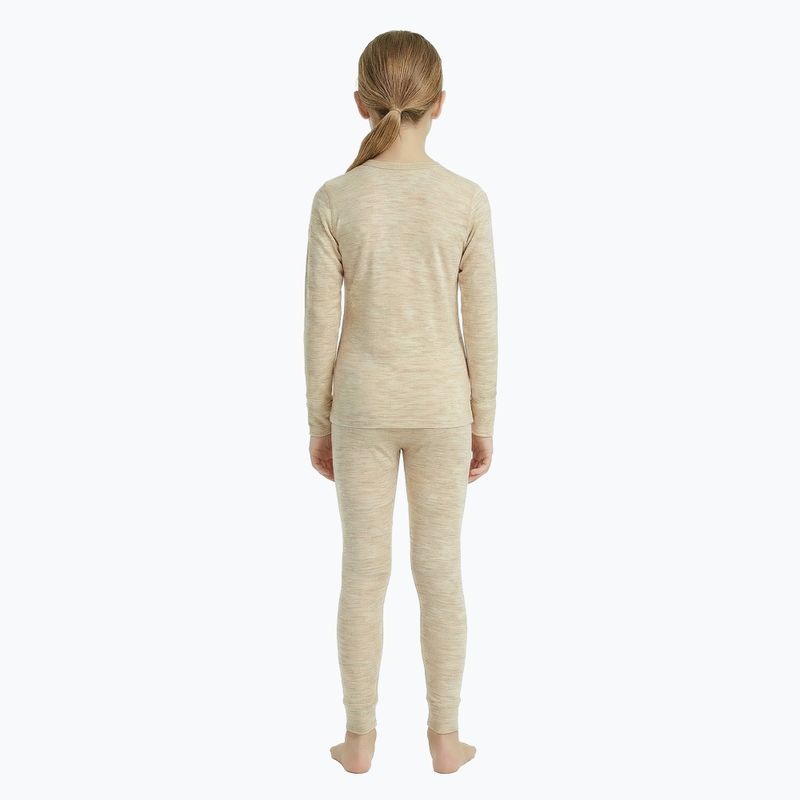 Kinder Thermounterwäsche-Set WOOLCANO Merino SET0683 beige 3