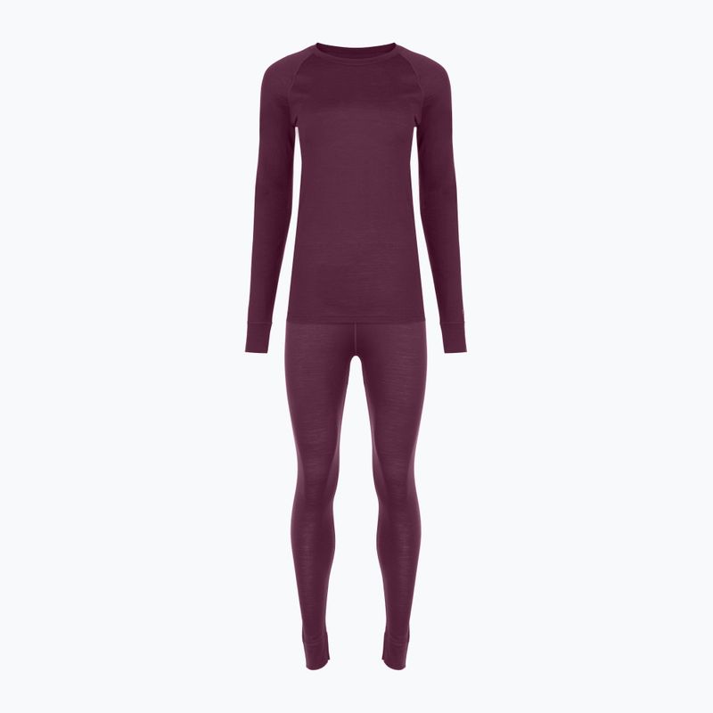 Damen Thermo-Unterwäsche-Set WOOLCANO Merino SET0543 purple 10