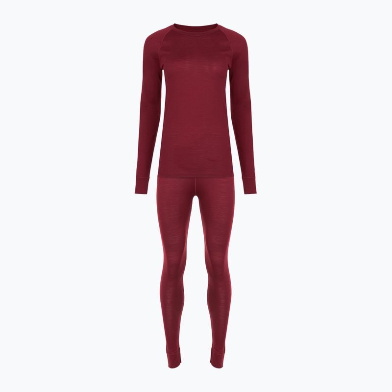 Damen Thermo-Unterwäsche-Set WOOLCANO Merino SET0543 burgundy 9