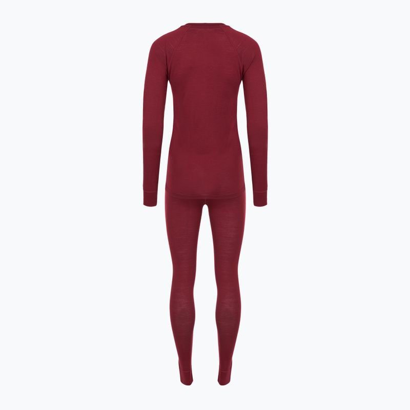 Damen Thermo-Unterwäsche-Set WOOLCANO Merino SET0543 burgundy 10