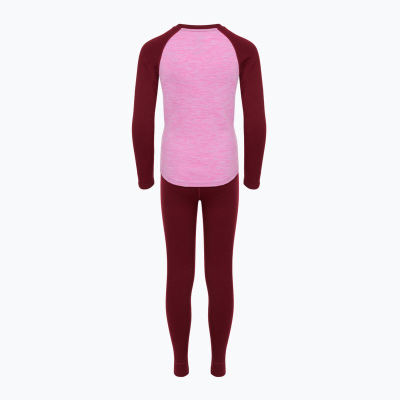 Kinder Thermo-Unterwäsche-Set WOOLCANO Merino SET0982 purple 9