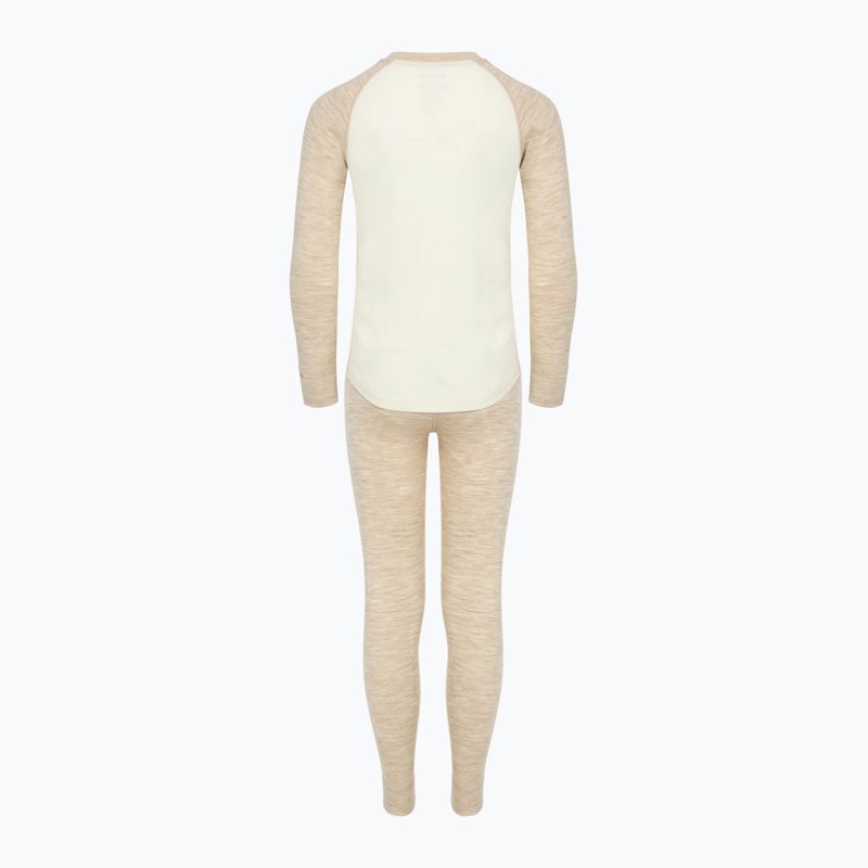 Kinder Thermounterwäsche-Set WOOLCANO Merino SET0982 beige 9