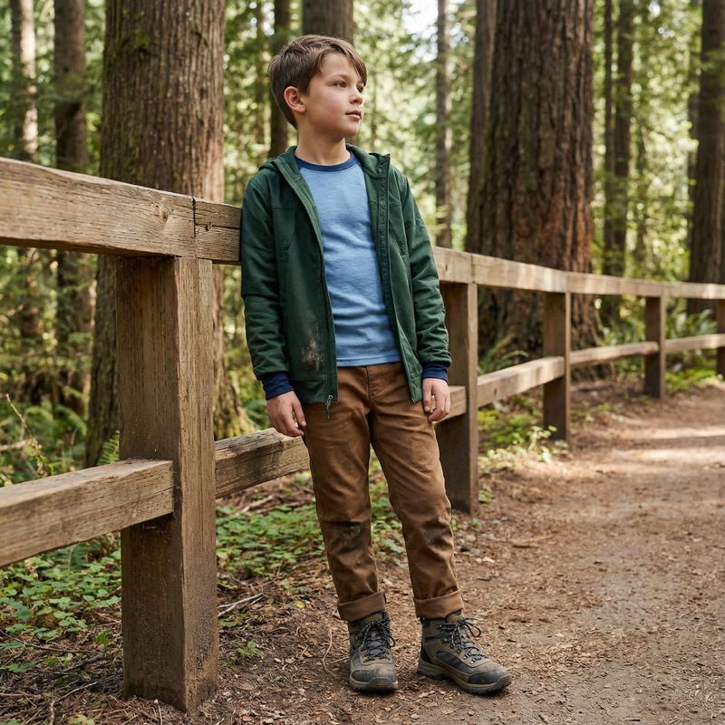 Thermo-Unterwäsche-Set für Kinder WOOLCANO Merino SET0982 blue 7