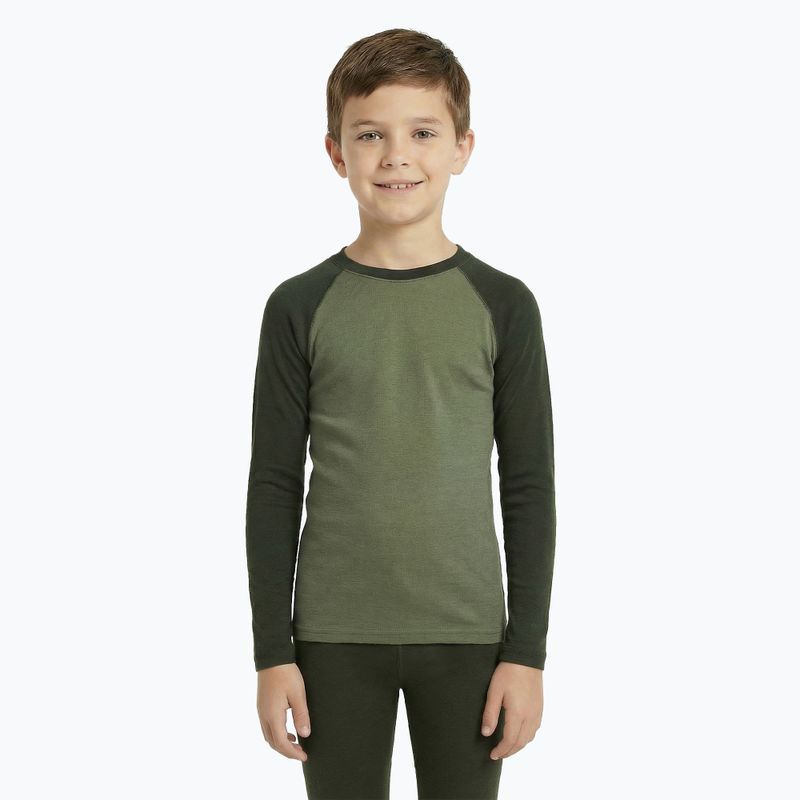 Kinder Thermo-Unterwäsche-Set WOOLCANO Merino SET0982 khaki 5
