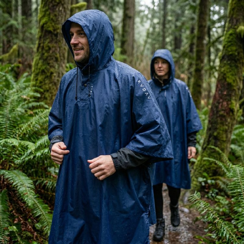 Regenponcho KADVA AquaDefend membrana 5000 Dunkelblau 5