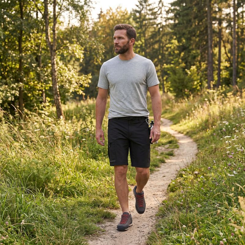 Herren-Trekkingshirt KADVA Merivra Merino Grün 5