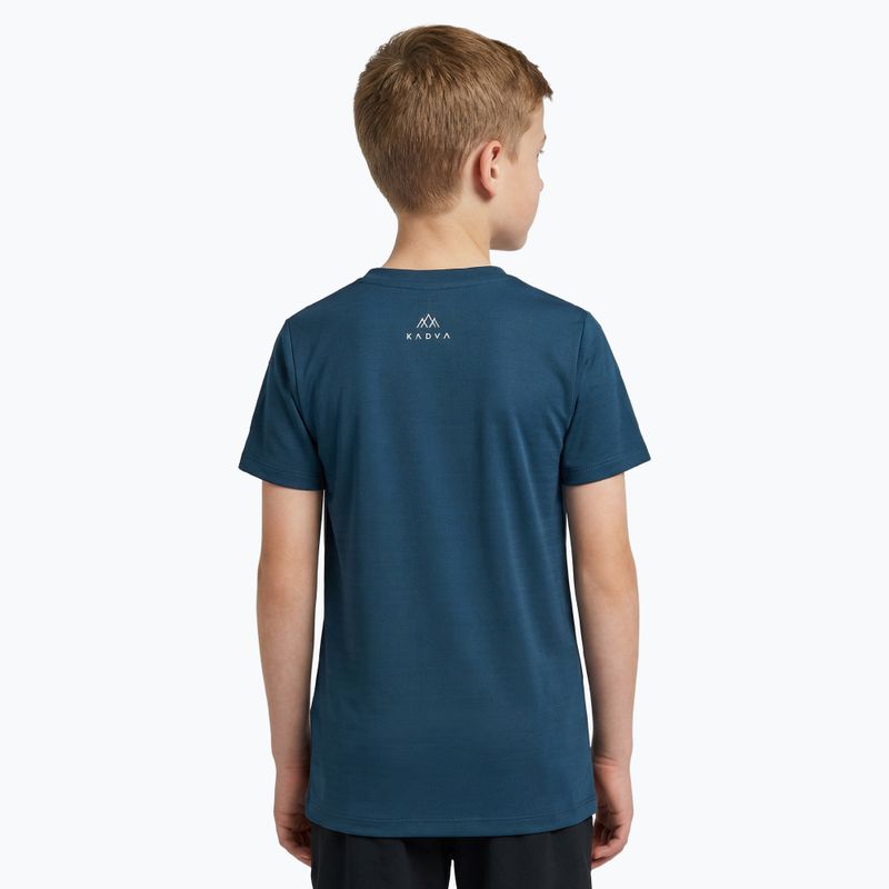 Kinder-Trekking-T-Shirt KADVA TrailCore breathable navy blue 2