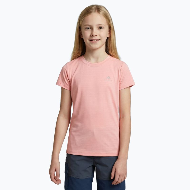 Kinder-Trekking-T-Shirt KADVA TrailCore atmungsaktiv rosa