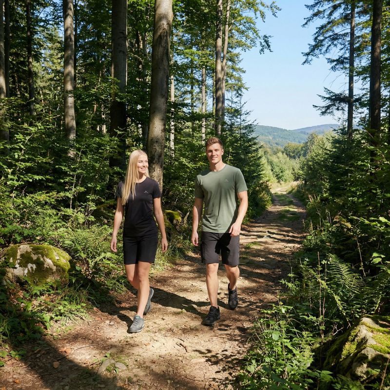 Herren-Trekking-T-Shirt KADVA TrailCore atmungsaktiv grün 5