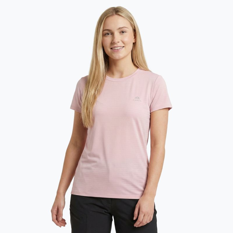 Damen-Trekking-T-Shirt KADVA TrailCore atmungsaktiv rosa
