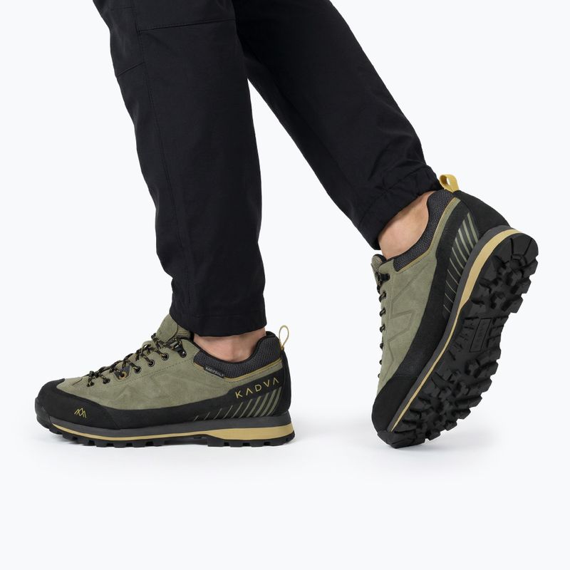 Trekkingschuhe Herren KADVA NEVRA WP Leder-Halbschuhe Grün 4