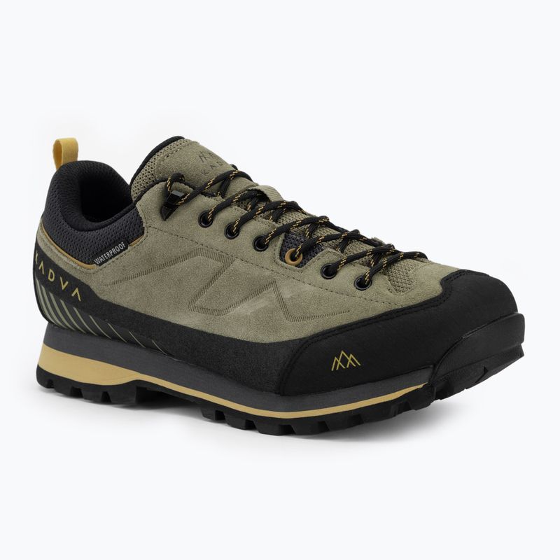 Herren-Trekkingschuhe KADVA NEVRA WP niedrige Leder grün