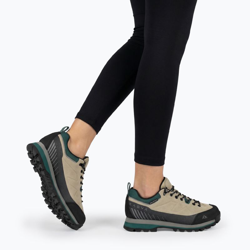 Trekkingschuhe Damen KADVA NEVRA WP Niedrige Leder-Wanderschuhe Beige 2