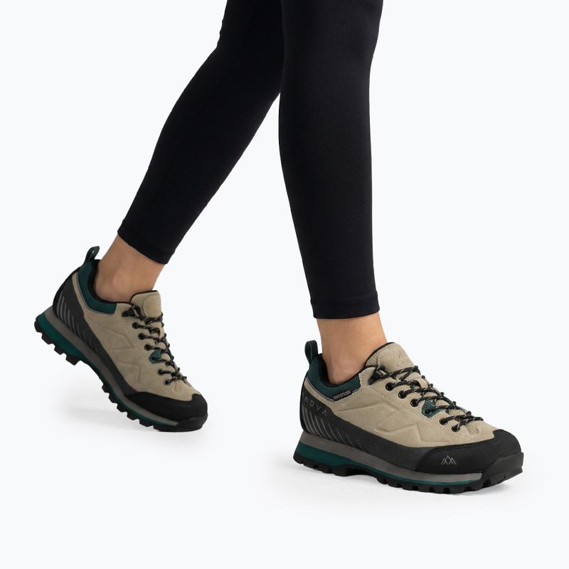 Trekkingschuhe Damen KADVA NEVRA WP Niedrige Leder-Wanderschuhe Beige 3