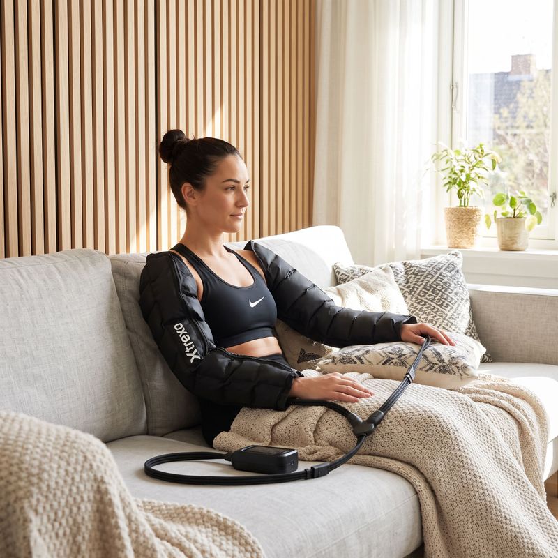 XTREXO Massager AIRPRESSO 8 Kompressionsmassageärmel schwarz 3