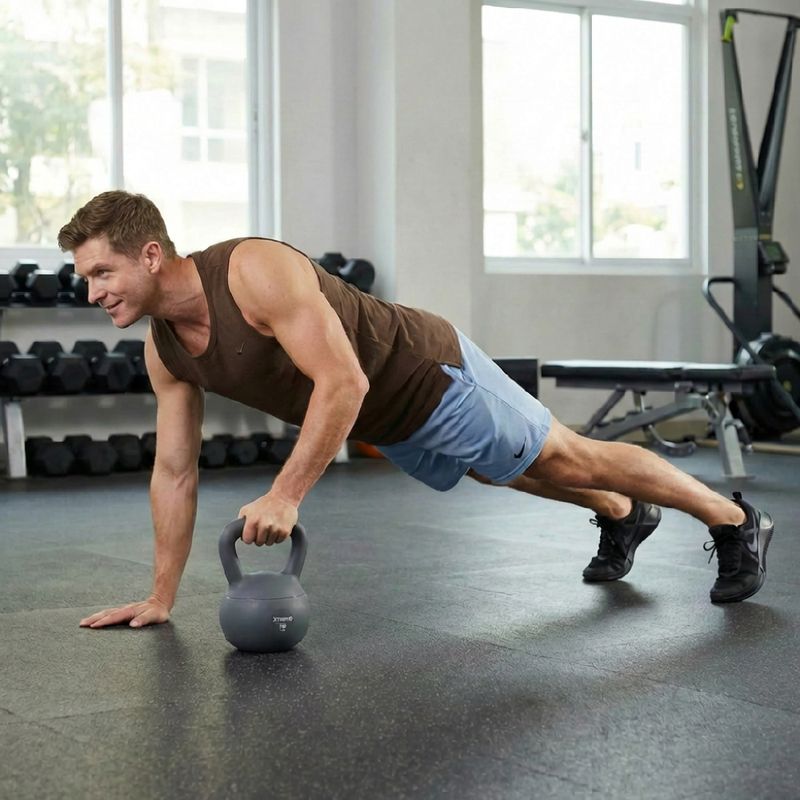 Kettlebell SOFT XTREXO 10 kg grau 3