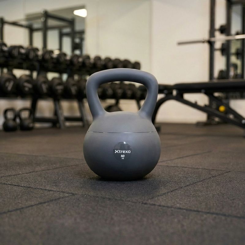 Kettlebell SOFT XTREXO 10 kg grau 5