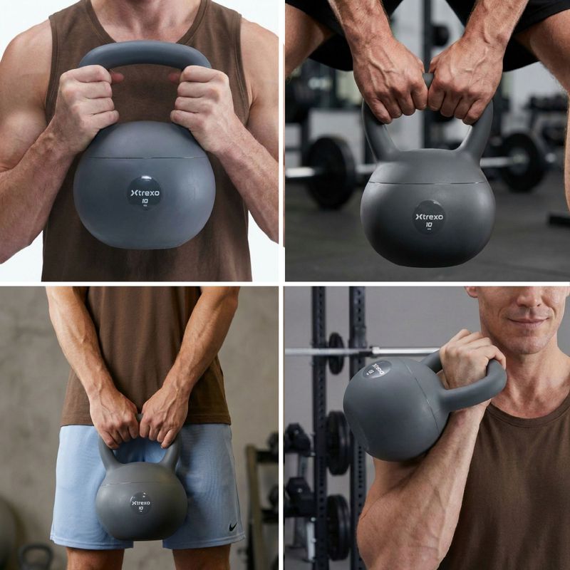 Kettlebell SOFT XTREXO 10 kg grau 6