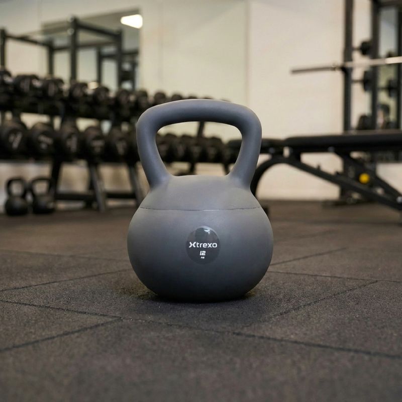 Kettlebell SOFT XTREXO 12 kg grau 5