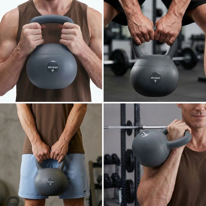 Kettlebell SOFT XTREXO 12 kg grau 6