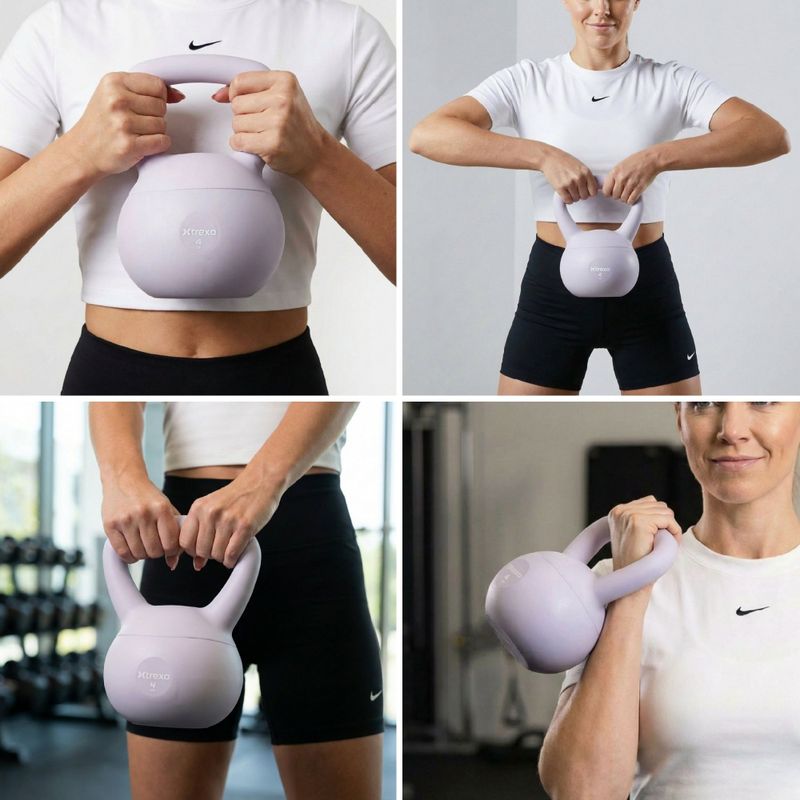 Soft-Kettlebell XTREXO 4 kg Lila 6