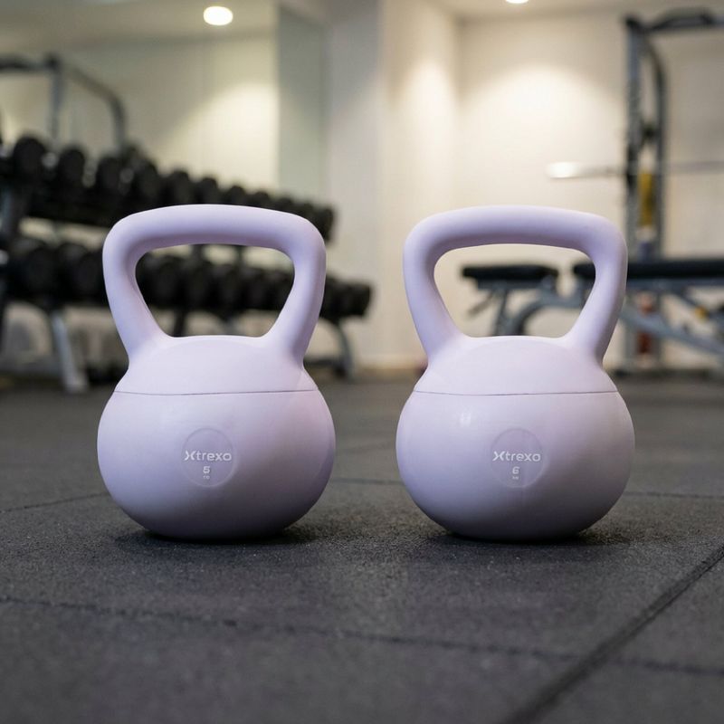 Weiche Kettlebell XTREXO 6 kg purple 5