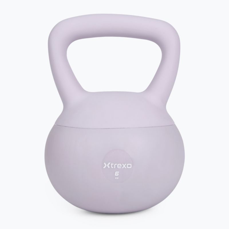 Kettlebell SOFT XTREXO 6 kg lila