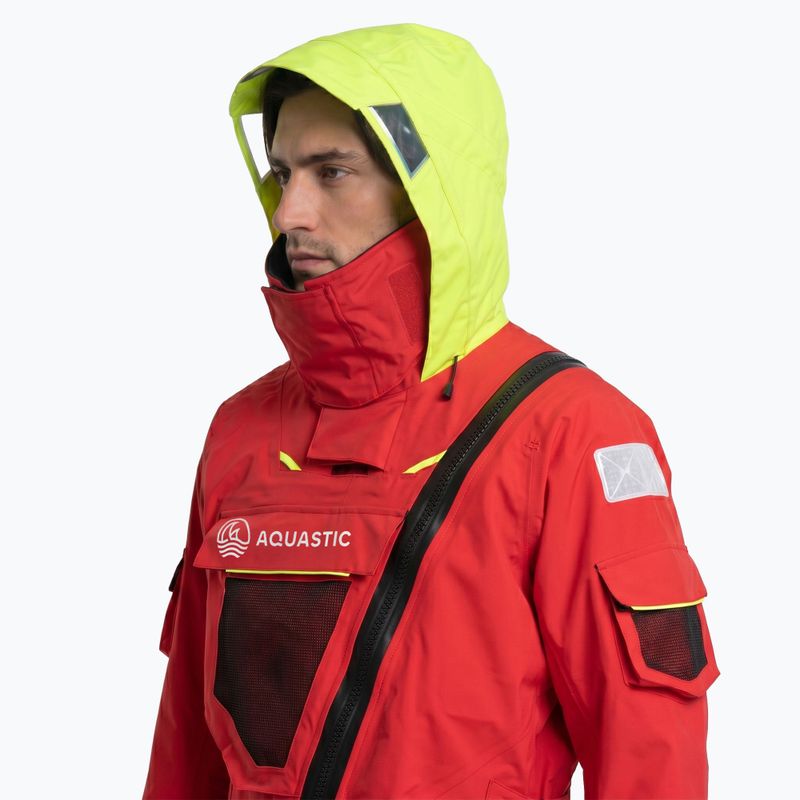 Kombinezon żeglarski męski AQUASTIC Outrun 10 000/8 000 czerwony 3