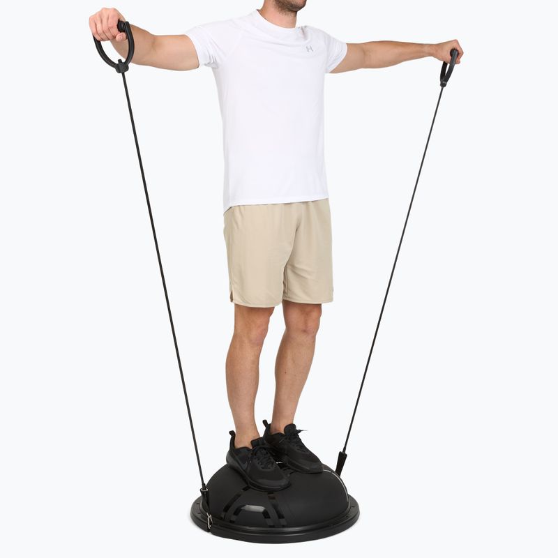 Gymnastikball XTREXO proFIT with bands black 12