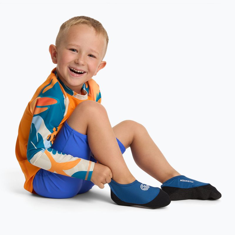 Kinderpoolsocken AQUASTIC Seavie Anti-Rutsch blau 3