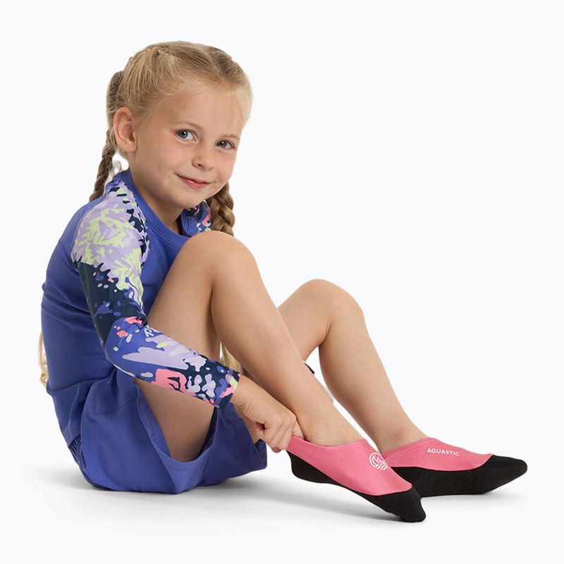 Kinderpoolsocken AQUASTIC Seavie Anti-Rutsch rosa 3