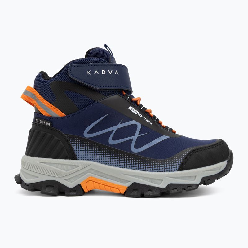 Kinder-Trekkingschuhe KADVA Rocky Trail Mid WaterProof Softshell marineblau 5