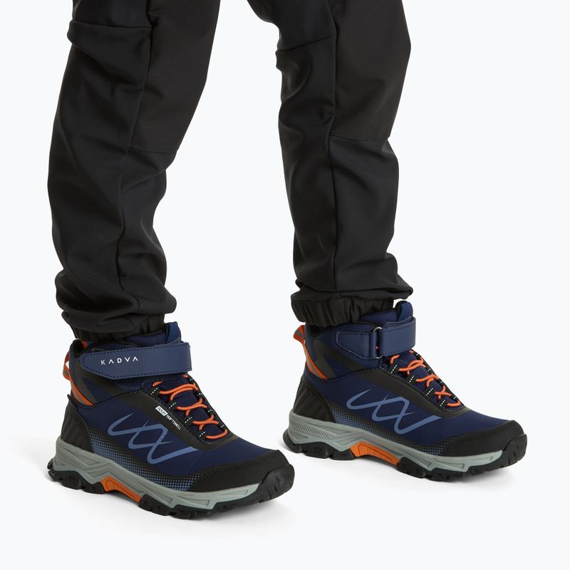 Kinder-Trekkingschuhe KADVA Rocky Trail Mid WaterProof Softshell marineblau 2