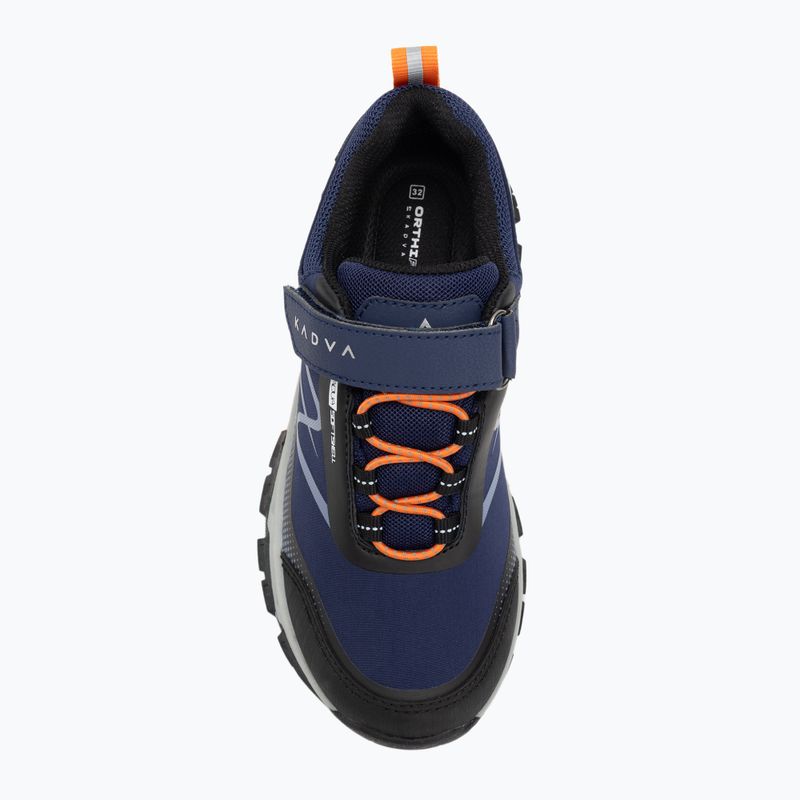Kinder-Trekkingschuhe KADVA Rocky Trail Low WaterProof Softshell marineblau 8