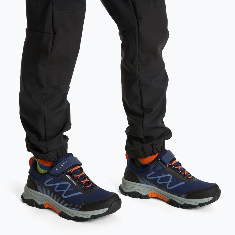 Kinder-Trekkingschuhe KADVA Rocky Trail Low WaterProof Softshell marineblau 2
