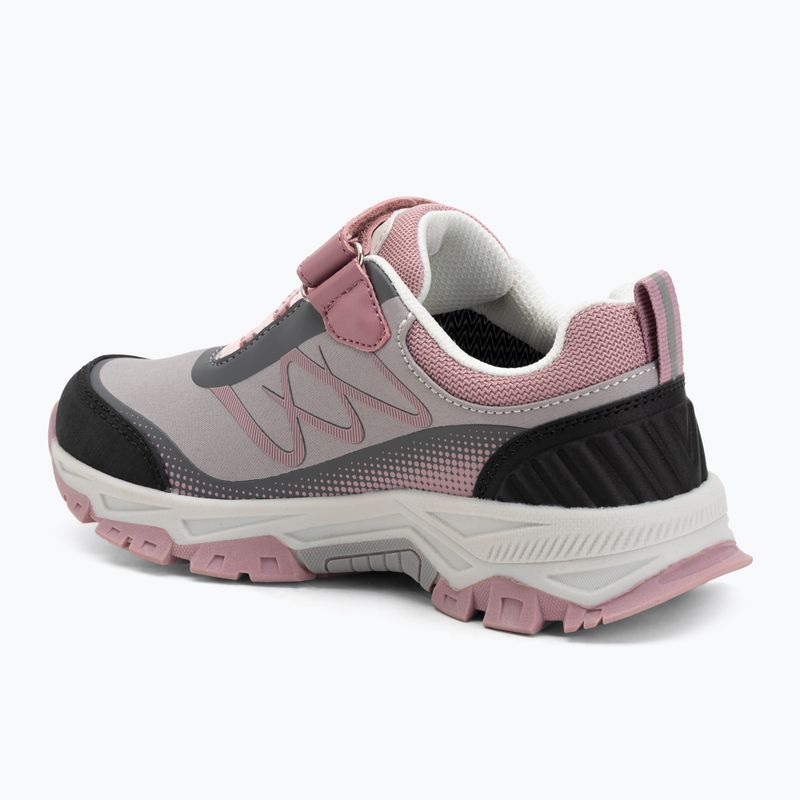 Kinder-Trekking-Schuhe KADVA Rocky Trail Low WaterProof Softshell grau 6