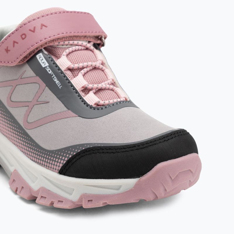 Kinder-Trekking-Schuhe KADVA Rocky Trail Low WaterProof Softshell grau 10
