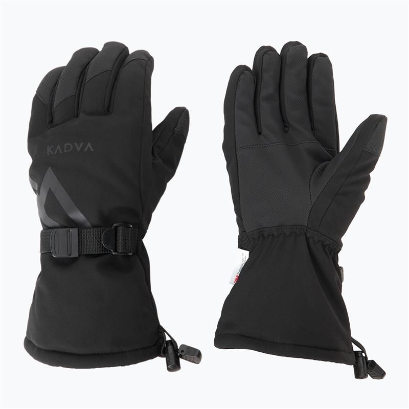 Herren-Skihandschuhe KADVA Mountain Flow 3M Thinsulate schwarz