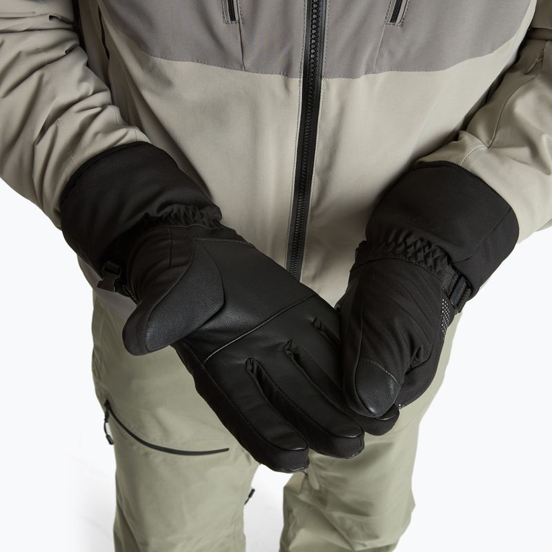 Skihandschuhe KADVA Mountain Flow Pro Leder 3M Thinsulate schwarz 2