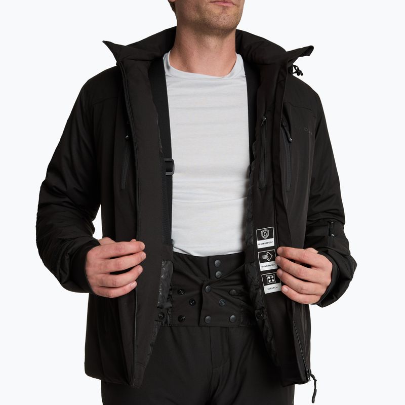 Herren-Skijacke KADVA Edge X Jacket schwarz 3