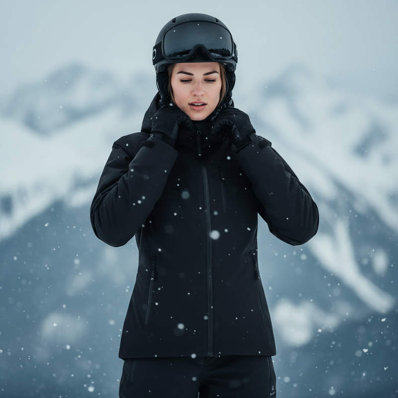 Damen-Skijacke KADVA Edge X Jacket schwarz 14