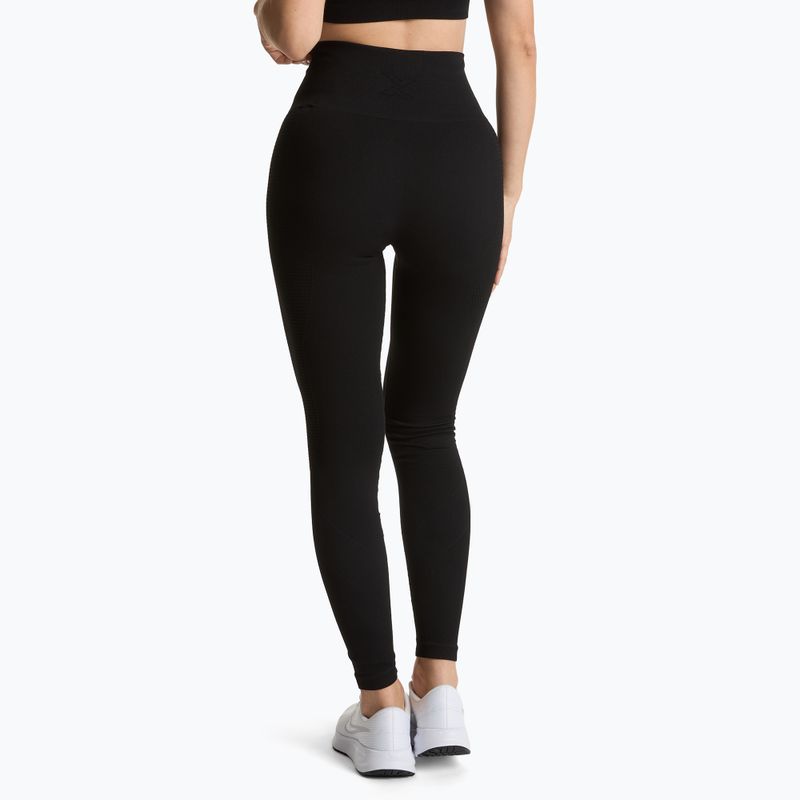XTREXO Damen Leggings Lexi Up Nahtlose Leggings schwarz 3