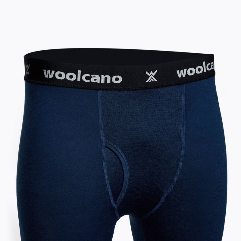 WOOLCANO Merino Herren Thermowäsche Set SET0540 marineblau 10