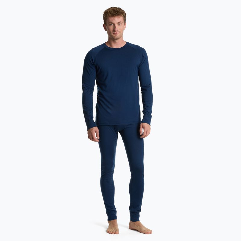 WOOLCANO Merino Herren Thermowäsche Set SET0540 marineblau