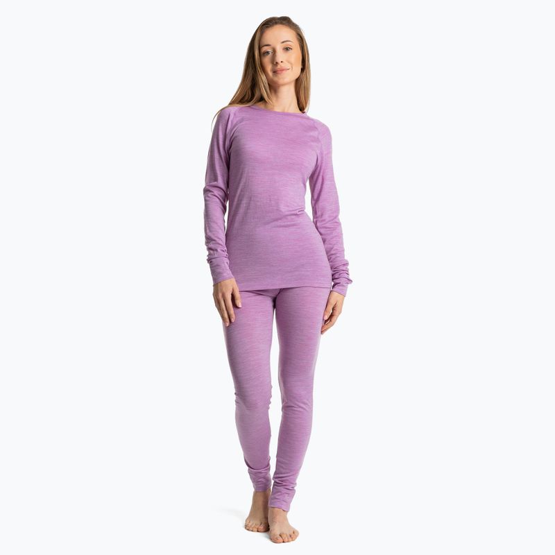 Damen Thermo-Unterwäsche-Set WOOLCANO Merino SET0543 lila